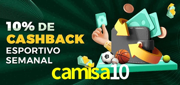 10% de bônus de cashback na camisa10